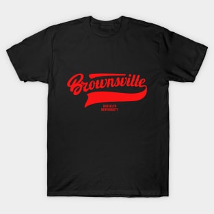 Brownsville New York Brooklyn - Brownsville  Brooklyn Schriftzug - Vintage Brownsville Logo T-Shirt